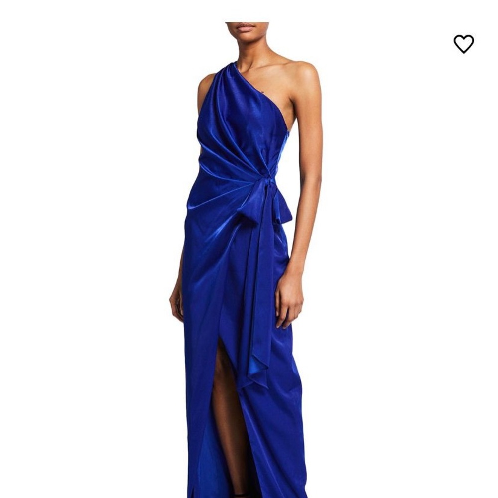 Aidan by Aidan Mattox Royal Blue One-Shoulder Dress